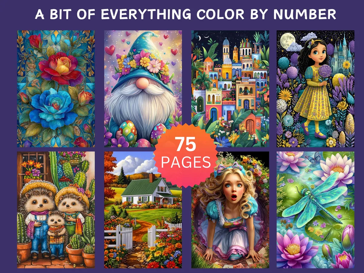 A bit of Everything Color by Number