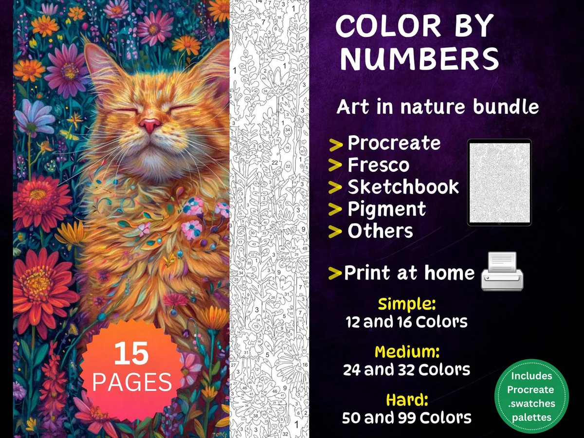 Art in nature Color by Number