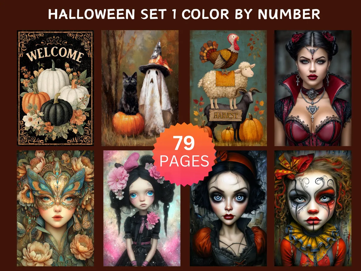 Halloween Color by Number